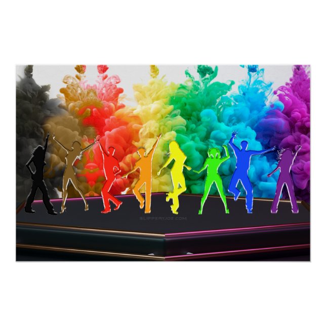Poster SlipperyJoe's Dancing Pride Shadows cadeaux gay ar (Devant)