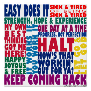 Poster Slogans en 12 étapes