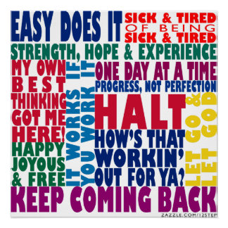 Poster Slogans en 12 étapes