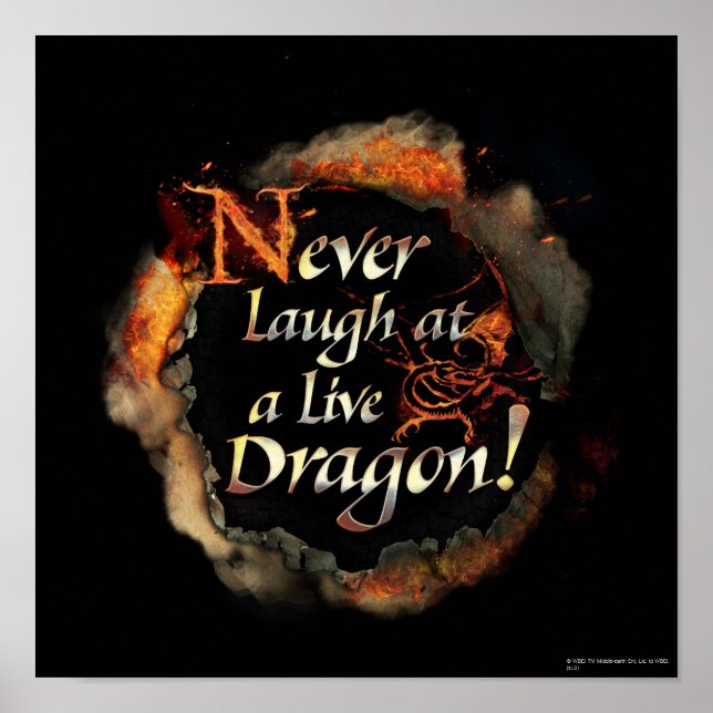 Poster SMAUG™ - Graphique de logo pour ne jamais rire (Devant)