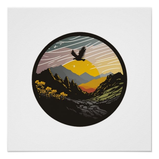 Poster Snowdonia (Devant)