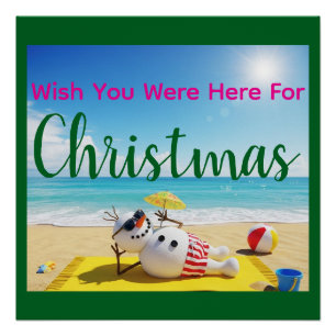 Poster Snowman bronzage