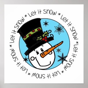 Poster Snowman Laisser Neige