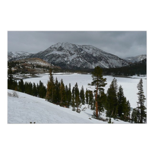 Poster Snowy Ellery Lake California Paysage hivernal (Devant)
