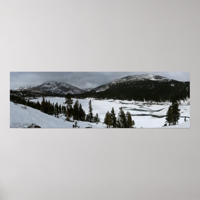 Poster Snowy Ellery Lake California Paysage hivernal (Devant)