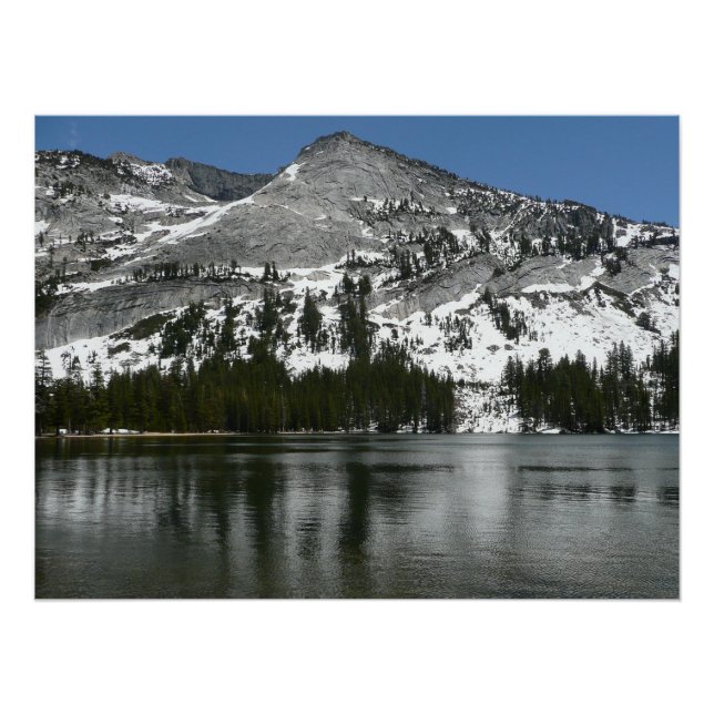 Poster Snowy Tenaya Lake Yosemite National Park Photo (Devant)