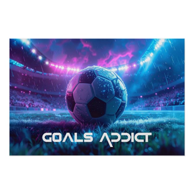 POSTER SOCCER - FOOTBALL - GOALS (Devant)