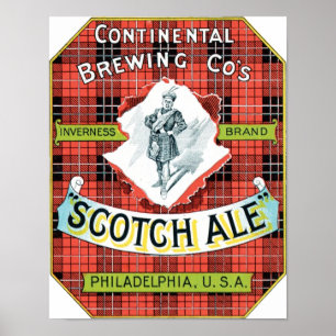 Poster Société de brasserie continentale Scotch Ale