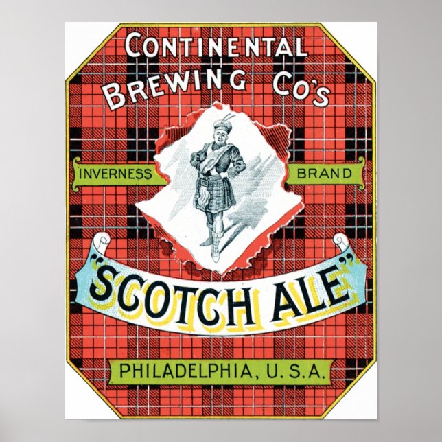 Poster Société de brasserie continentale Scotch Ale (Devant)