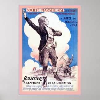 Poster Société Marseillaise de Crédit ~ Vintage French