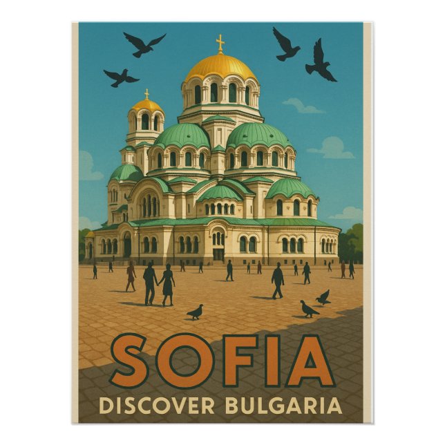 Poster Sofia Splendor - Cathédrale Alexandre Nevsky (Devant)