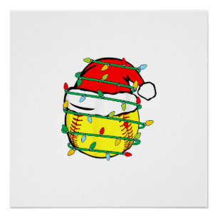 Poster Softball de Noël