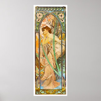 Poster Soirée, Alphonse Mucha