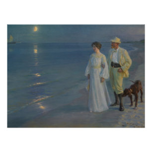 Poster Soirée d'été à Skagen Beach