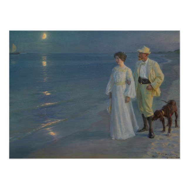 Poster Soirée d'été à Skagen Beach (Devant)