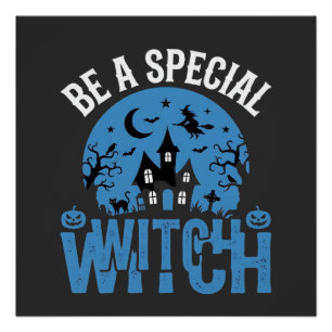Poster Sois un design de sorcière spéciale Halloween_1