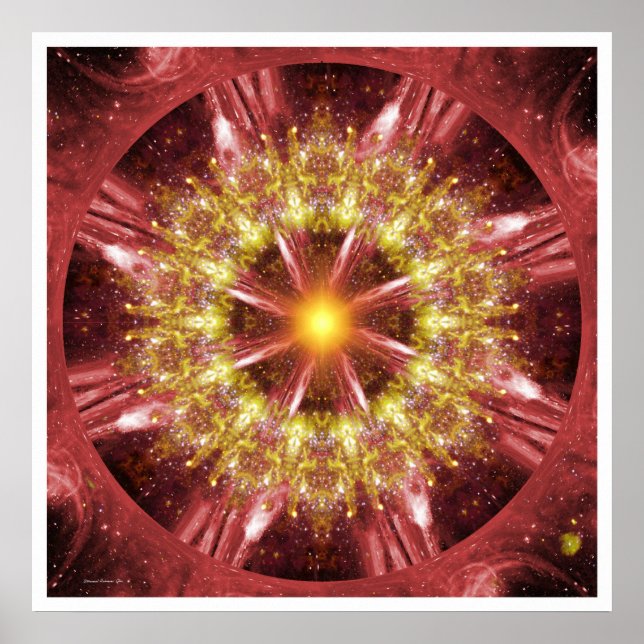 Poster Solaire Mandala 12 (Devant)
