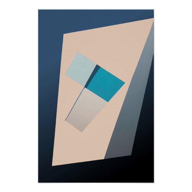 Poster Solde en bleu (Devant)