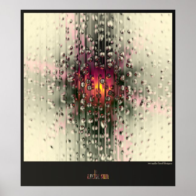 Poster soleil arctique (Devant)