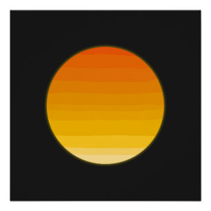 Poster Soleil Boho Minimaliste Art Linéaire   Décor Esthé