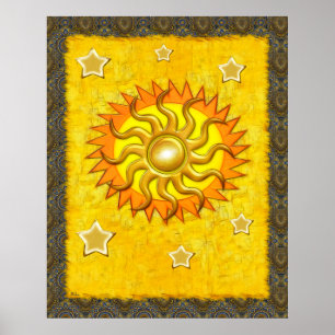Poster Soleil céleste Whimsey
