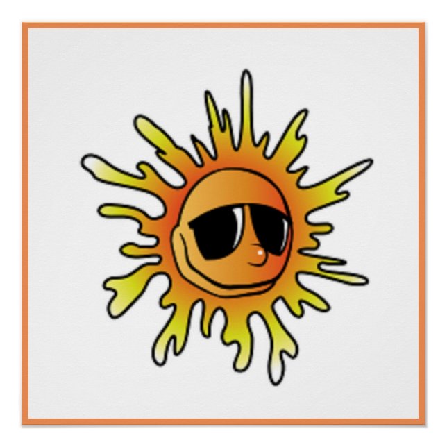 POSTER SOLEIL D'ÉTÉ FRAIS (Devant)
