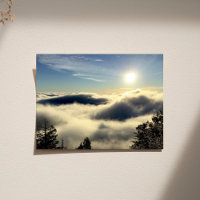 Soleil se levant au-dessus des nuages sur Colorado