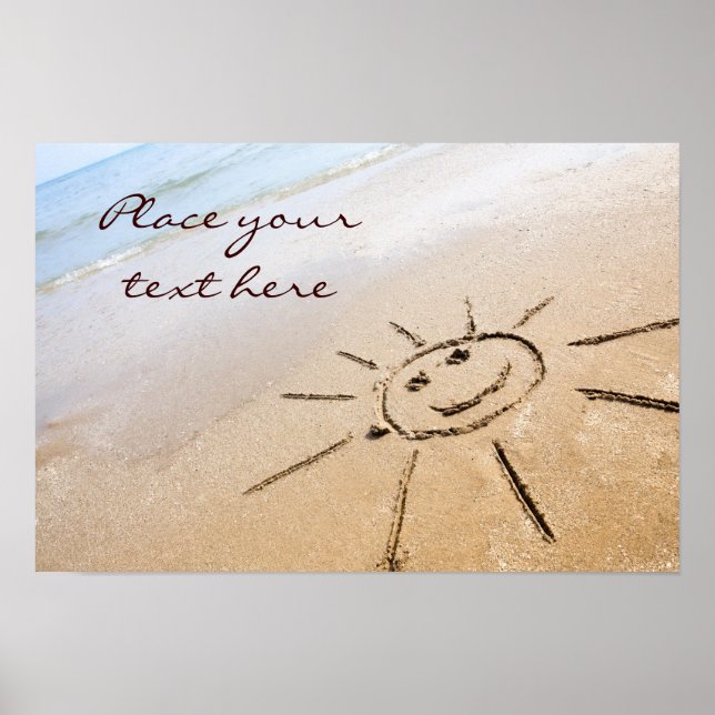 Poster Soleil Sur La Plage (Devant)