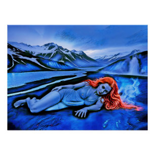 Poster "Sólvátra" - Flamme sous la glace