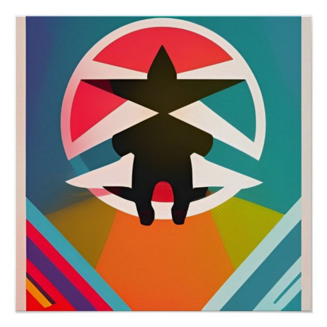 Poster Sombra Abstracta y Color (Devant)