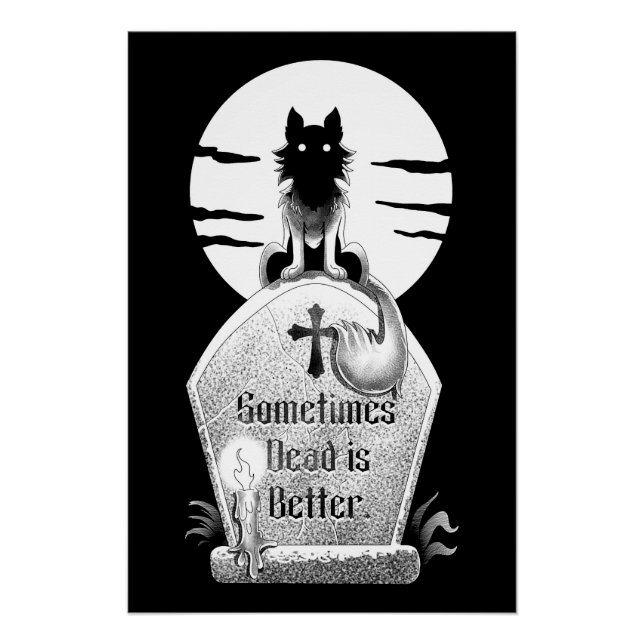 Poster Sometimes Dead is Better  (Devant)