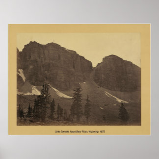 Poster Sommet d'Uinta, rivière Head Bear, Wyoming 1872