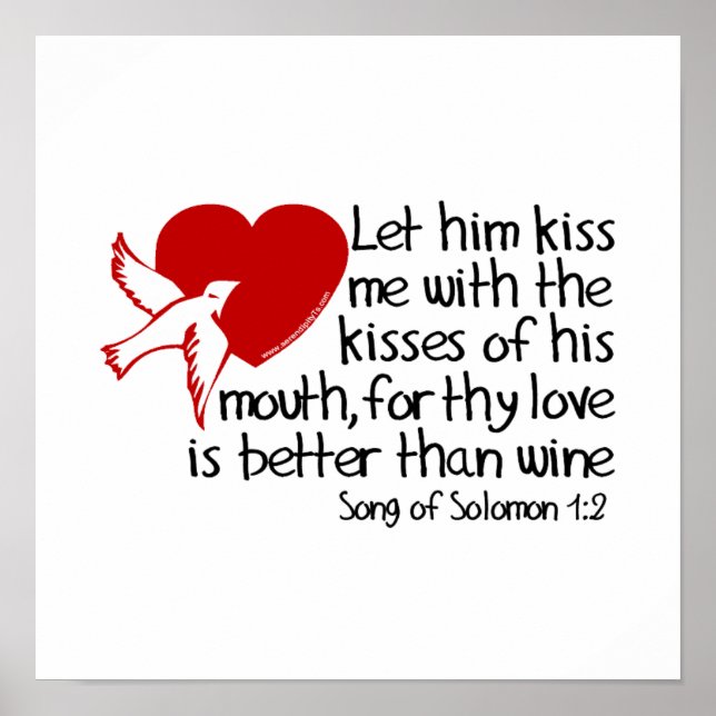 Poster Song of Solomon 1:2 (Devant)