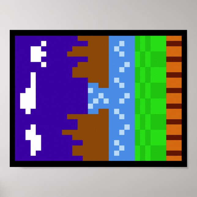 Poster Sonic 1 (Pixelated) (Devant)