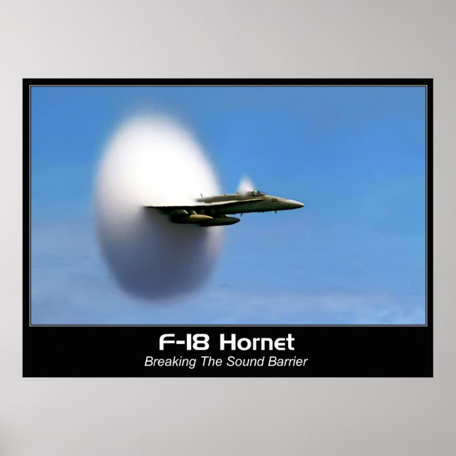 Poster Sonic Boom F-18 Hornet Imprimer (Devant)