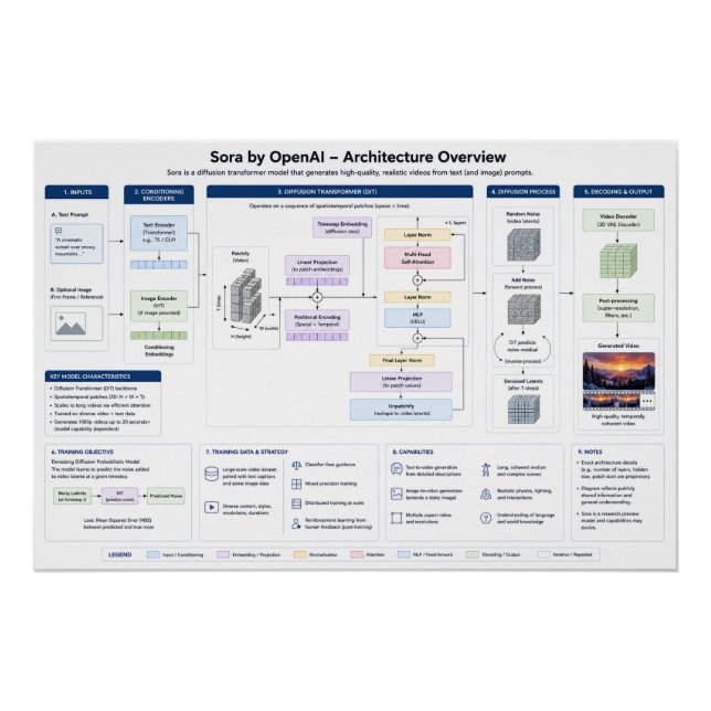 Poster Sora par OpenAI (Devant)
