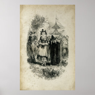 Poster Sorcière antiquité Halloween sorcières