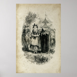 Poster Sorcière antiquité Halloween sorcières