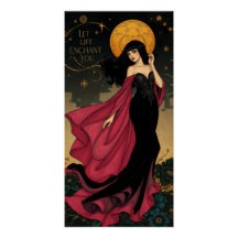 Sorcière céleste de nuit enchantée