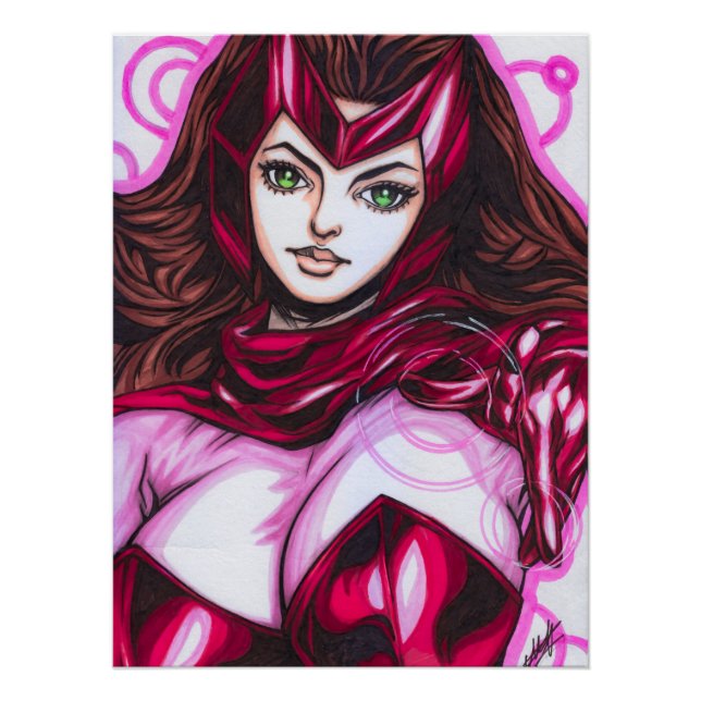 Poster Sorcière écarlate ~ Wanda Maximoff (Devant)