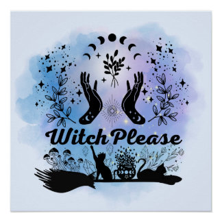 Poster Sorcière S'Il Vous Plaît : Sassy Sorcery Design