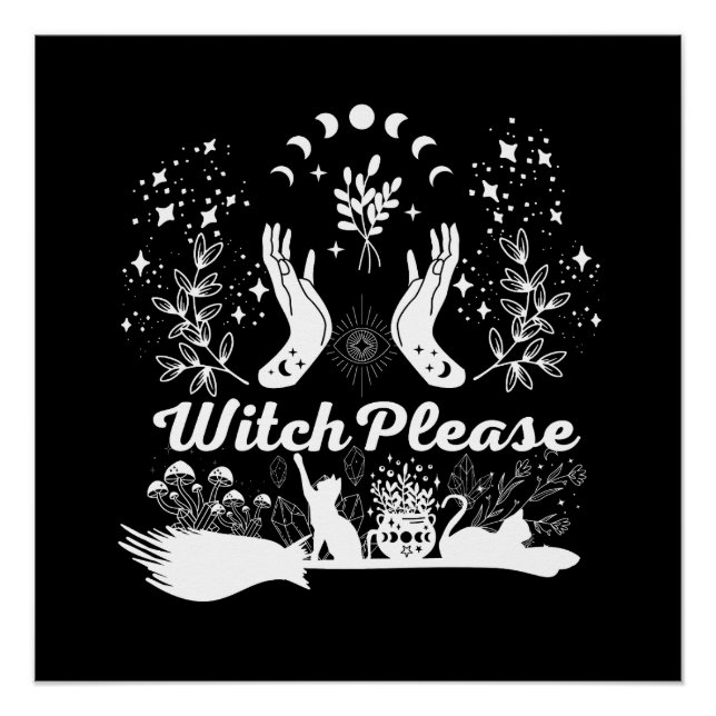 Poster Sorcière S'Il Vous Plaît : Sassy Sorcery Design (Devant)
