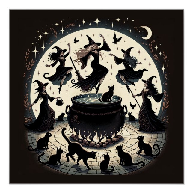 Poster Sorcières dans : Collecte de forêts enchantées (Devant)