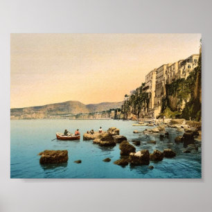 Poster Sorrente classique Photoch par mer, Naples, Italie