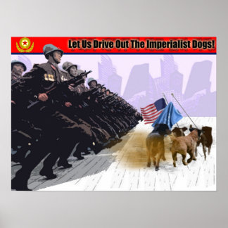 Poster Sortons Les Chiens Impérialistes !