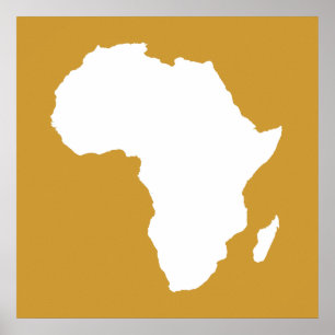 Poster Soudan Afrique Brown audacieuse