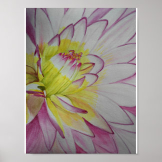 Poster Soul Food Dahlia Aquarelle