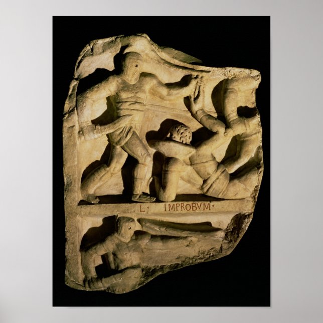 Poster Soulagement représentant une samnite vaincant un r (Devant)
