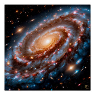 Poster Soupe de galaxie spirale