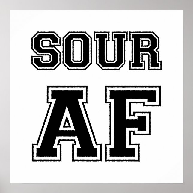 POSTER SOUR AF (Devant)